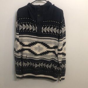 Sweatshirt - American Eagle - Large - Blue, Gray, Black